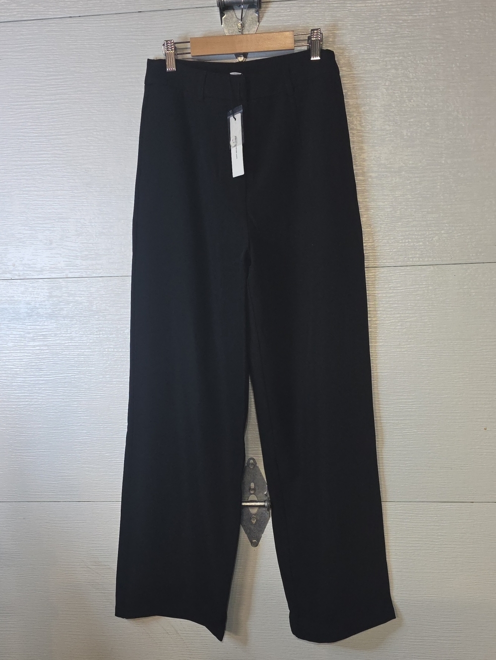Commense Black Wide-Leg Trousers